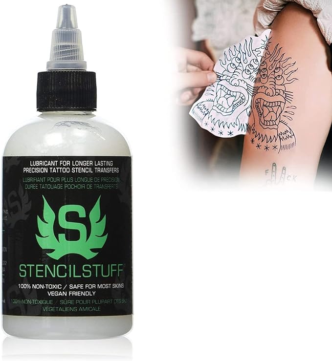 1 Bottle Tattoo Transfer Cream Gel Body Paint Stencil Stuff Oils